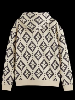 Relaxed fit aop hoodie-Scotch & Soda Hot