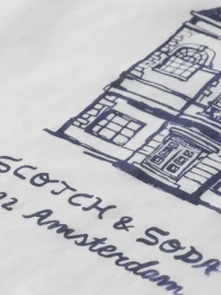 Relaxed fit applique artwork t-shirt-Scotch & Soda Hot