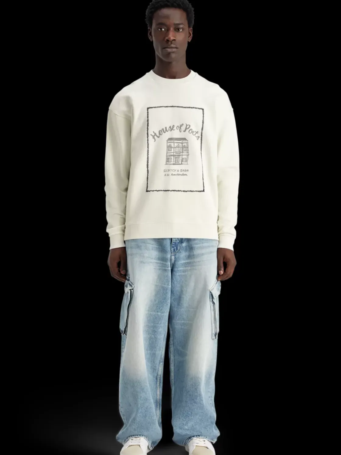 Relaxed fit artwork sweatshirt-Scotch & Soda Online