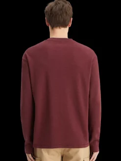 Relaxed fit blanket stitch slub longsleeve t-shirt-Scotch & Soda Fashion
