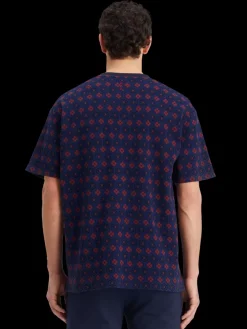 Relaxed fit jacquard t-shirt-Scotch & Soda Outlet