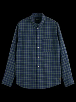 Relaxed fit lightweight flannel check shirt-Scotch & Soda Outlet