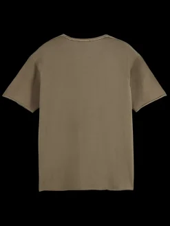 Relaxed fit raw edge t-shirt-Scotch & Soda Clearance