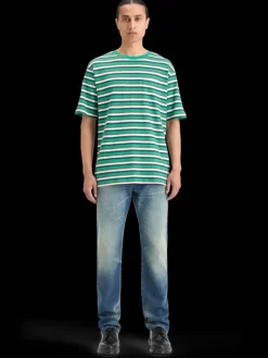 RELAXED FIT STRUCTURE STRIPE T-SHIRT-Scotch & Soda New