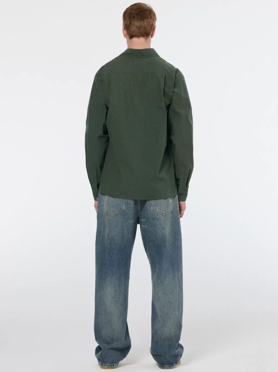 Relaxed fit yarn-dyed micro-check shirt-Scotch & Soda Fashion