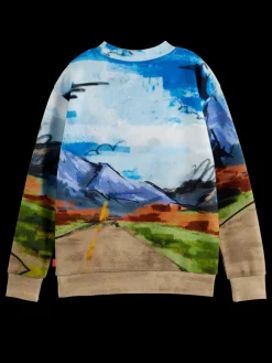 RELAXED-FIT PLACED ARTWORK SWEATSHIRT-Scotch & Soda Fashion