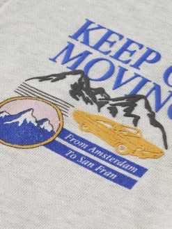 RELAXED-FIT ZIP-THROUGH ARTWORK HOODIE-Scotch & Soda New