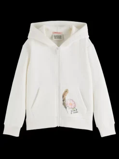 RELAXED-FIT ZIP-THROUGH HOODIE WITH ARTWORKS-Scotch & Soda Outlet