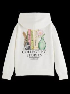 RELAXED-FIT ZIP-THROUGH HOODIE WITH ARTWORKS-Scotch & Soda Outlet