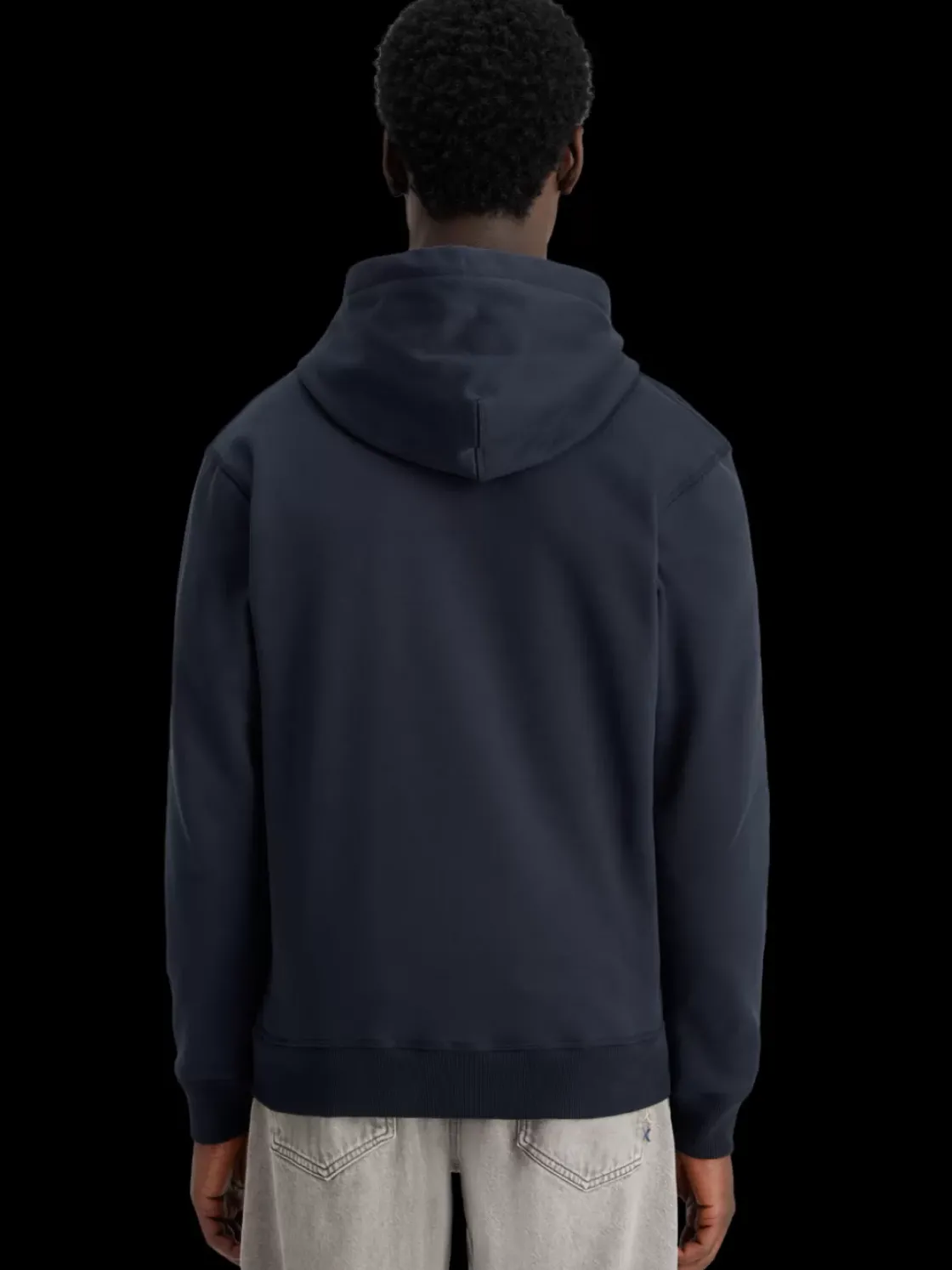 Reverse terry zip through hoodie-Scotch & Soda Outlet