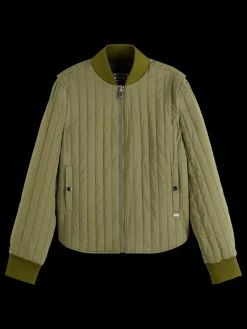 Reversible vertical quilt bomber-Scotch & Soda Best