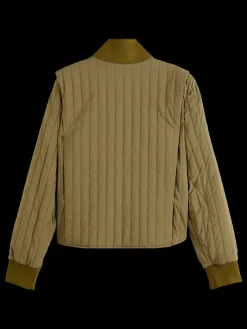 Reversible vertical quilt bomber-Scotch & Soda Best