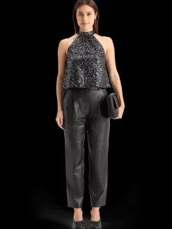 ROBYN NAPPA LEATHER PANT-Scotch & Soda New