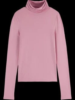 ROLL UP NECK LONG SLEEVE T-SHIRT-Scotch & Soda Hot