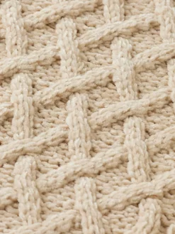 ROUND NECK EXTRA DROPPED SHOULDER CHENILLE CABLE SWEATER-Scotch & Soda New