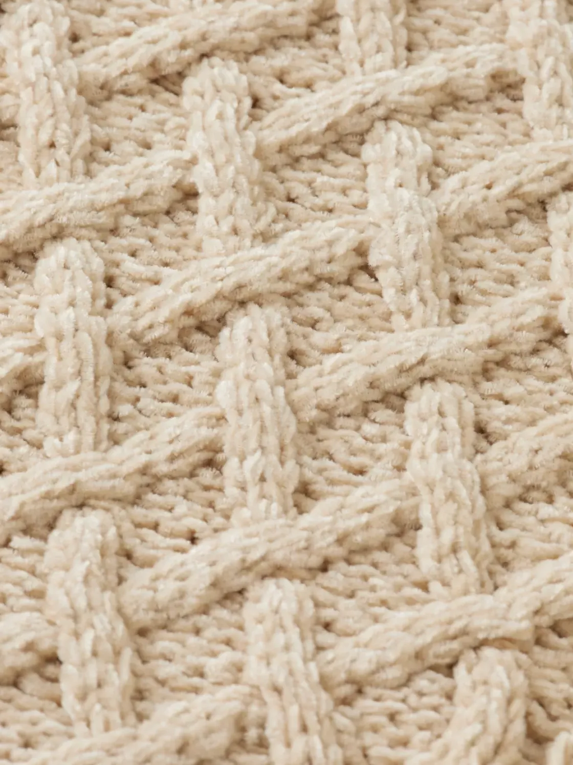 ROUND NECK EXTRA DROPPED SHOULDER CHENILLE CABLE SWEATER-Scotch & Soda New