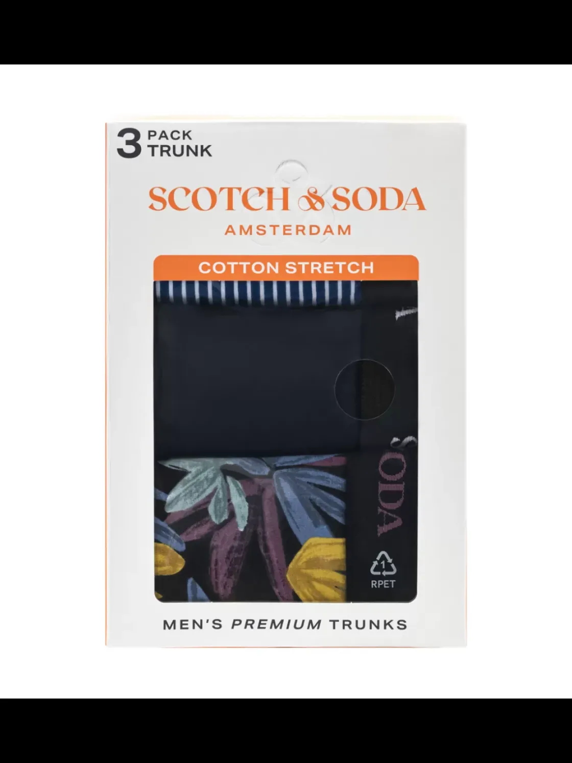 SCOTCH & SODA MEN'S UNDERWEAR SS24 - 3PK BOXER BRIEF (PRINT)-Scotch & Soda Discount