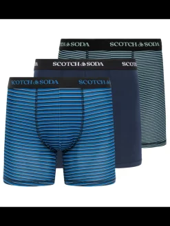 SCOTCH & SODA MEN'S UNDERWEAR SS24 - 3PK BOXER BRIEF (2 PRINT)-Scotch & Soda Outlet