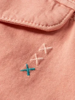 Seasonal - relaxed fit natural-dyed cotton/linen short-Scotch & Soda Clearance