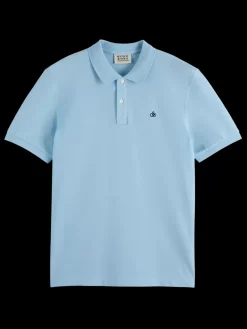 Seasonal core - logo pique polo-Scotch & Soda New
