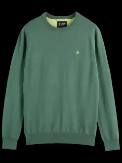 Seasonal core - viscose regular fit crewneck-Scotch & Soda Online