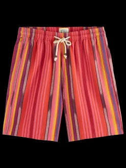 Seasonal- striped cotton-oxford bermuda short-Scotch & Soda Discount