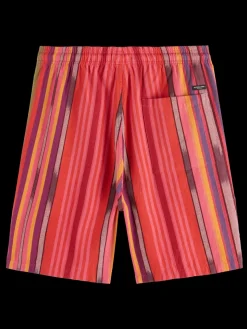 Seasonal- striped cotton-oxford bermuda short-Scotch & Soda Discount
