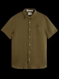 Short sleeve linen shirt-Scotch & Soda Online
