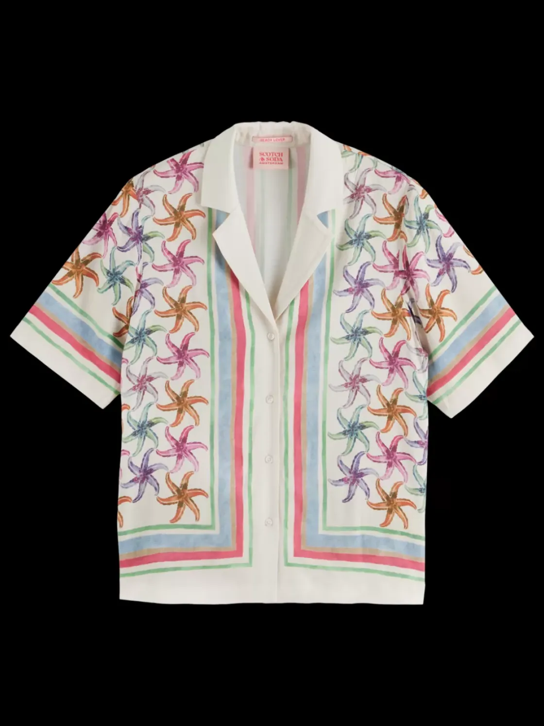 SHORT SLEEVE SHIRT WITH BANDANA PRINT-Scotch & Soda Best