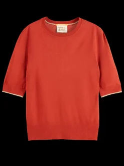 SHORT SLEEVED CREW NECK PULLOVER-Scotch & Soda Sale