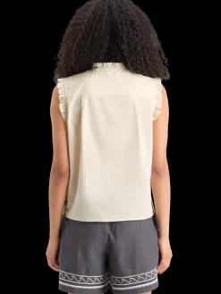 Sleeveless ruffle shirt-Scotch & Soda Fashion