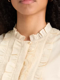 Sleeveless ruffle shirt-Scotch & Soda Fashion