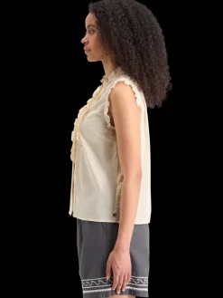 Sleeveless ruffle shirt-Scotch & Soda Fashion