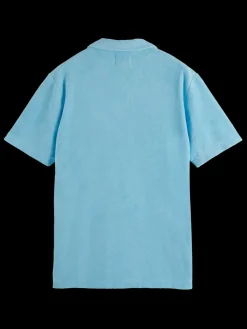 Solid towelling shirt-Scotch & Soda Fashion