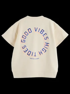 SPLIT HEM GRAPHIC SWEATSHIRT-Scotch & Soda Fashion