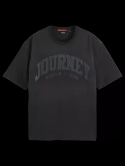 SPRAYED ARTWORK BOYFRIEND FIT T-SHIRT-Scotch & Soda New