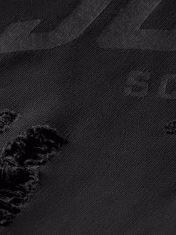 SPRAYED HOODIE WITH DESTROYED DETAILS-Scotch & Soda New