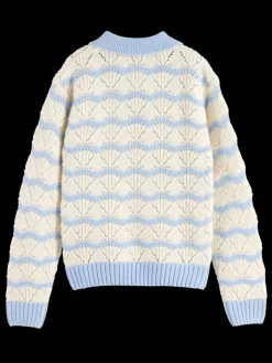 STRIPE BOXY PULLOVER WITH COLLAR-Scotch & Soda Online