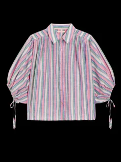 STRIPED BALLOON SLEEVE SHIRT-Scotch & Soda Discount