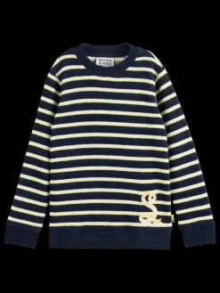 STRIPED FELPA CREWNECK-Scotch & Soda Best