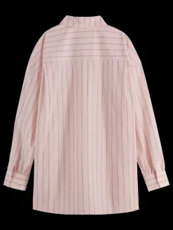 Striped Girlfriend Poplin Shirt-Scotch & Soda Sale