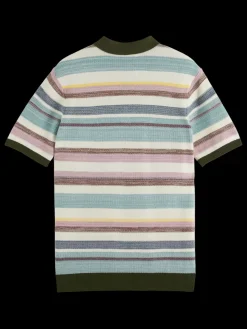 Structure knitted polo-Scotch & Soda Hot