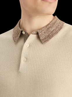 Structure knitted polo-Scotch & Soda Hot