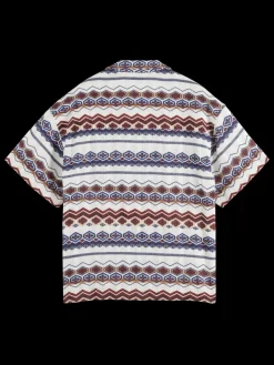 Structured printed stripe shirt-Scotch & Soda Discount