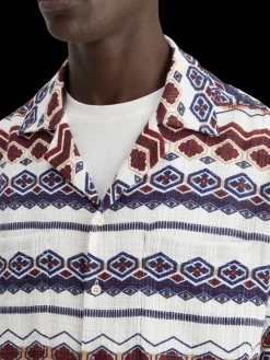 Structured printed stripe shirt-Scotch & Soda Discount