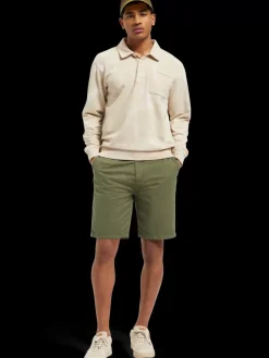 Stuart- garment-dyed pima cotton chino short-Scotch & Soda Online