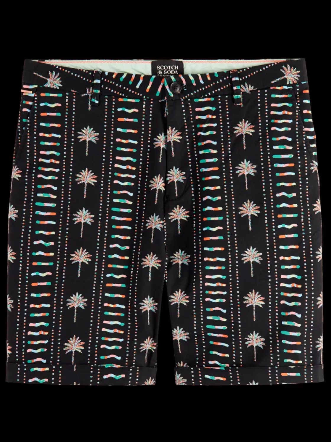 Stuart- printed stretch-cotton chino short-Scotch & Soda Best