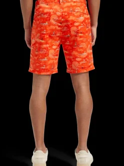 Stuart- printed stretch-cotton chino short-Scotch & Soda Best