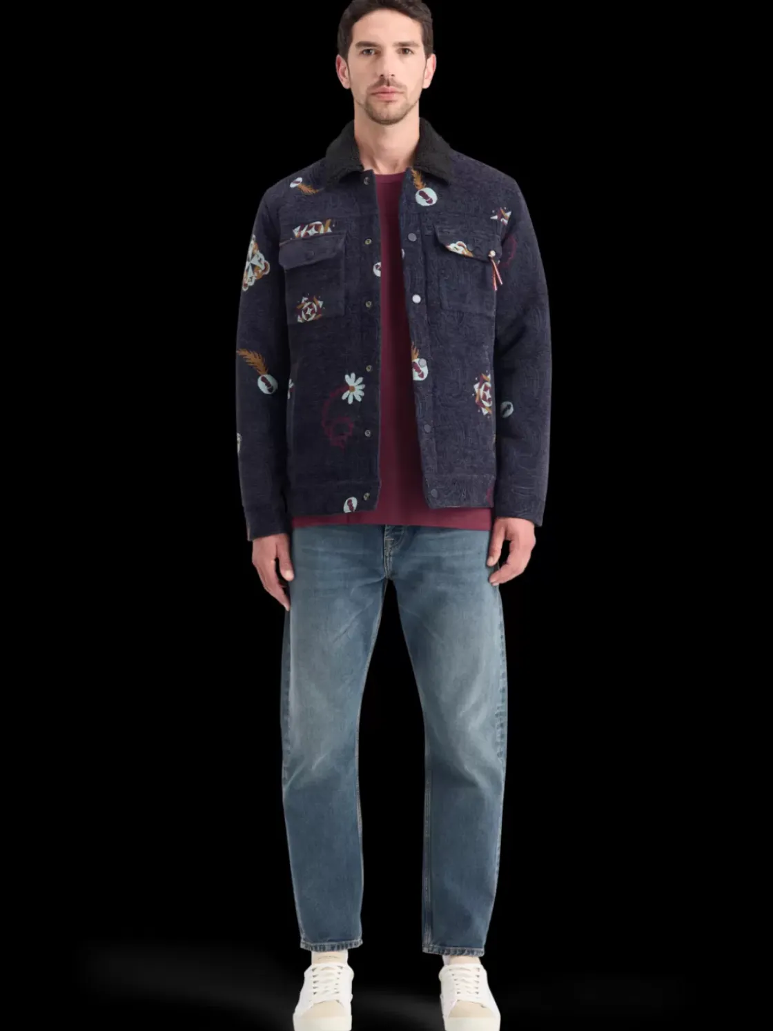 SWIRL POETRY JACQUARD TRUCKER-Scotch & Soda Outlet