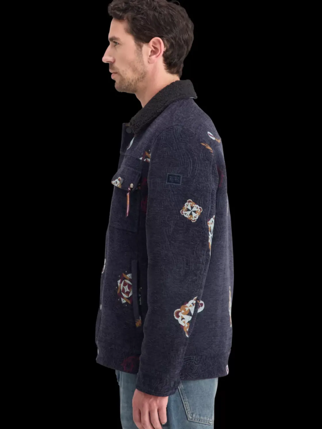 SWIRL POETRY JACQUARD TRUCKER-Scotch & Soda Outlet